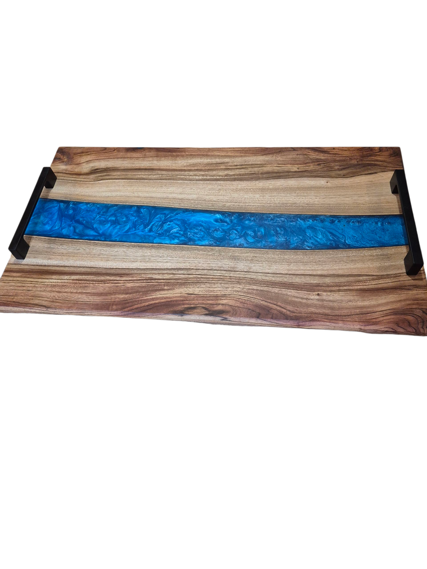 Blue Drift charcuterie board with handles