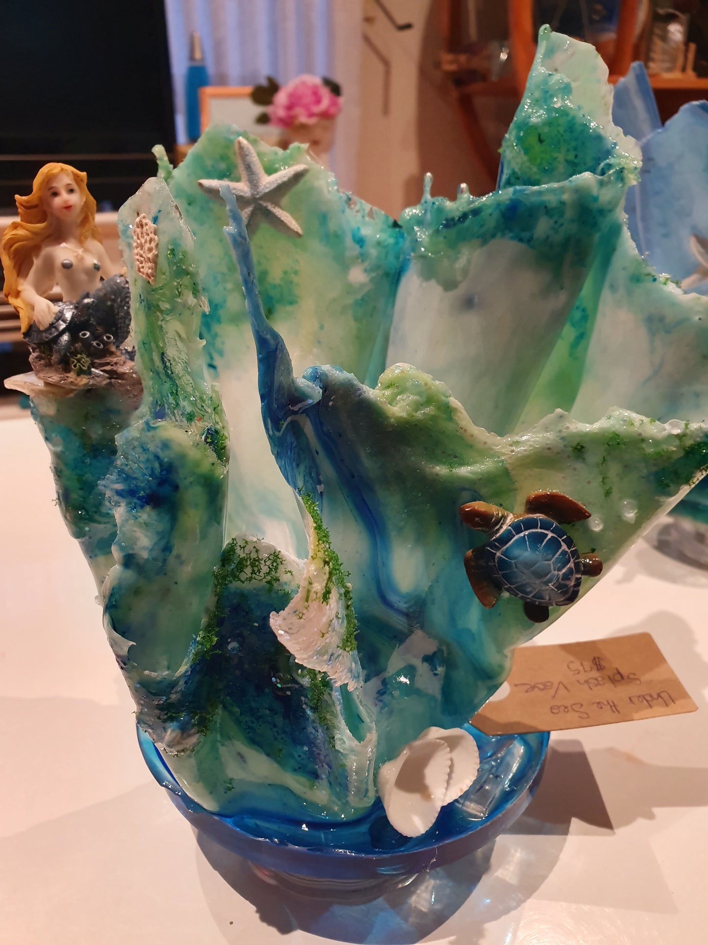 Splash vase Small Mixed Media Shaped