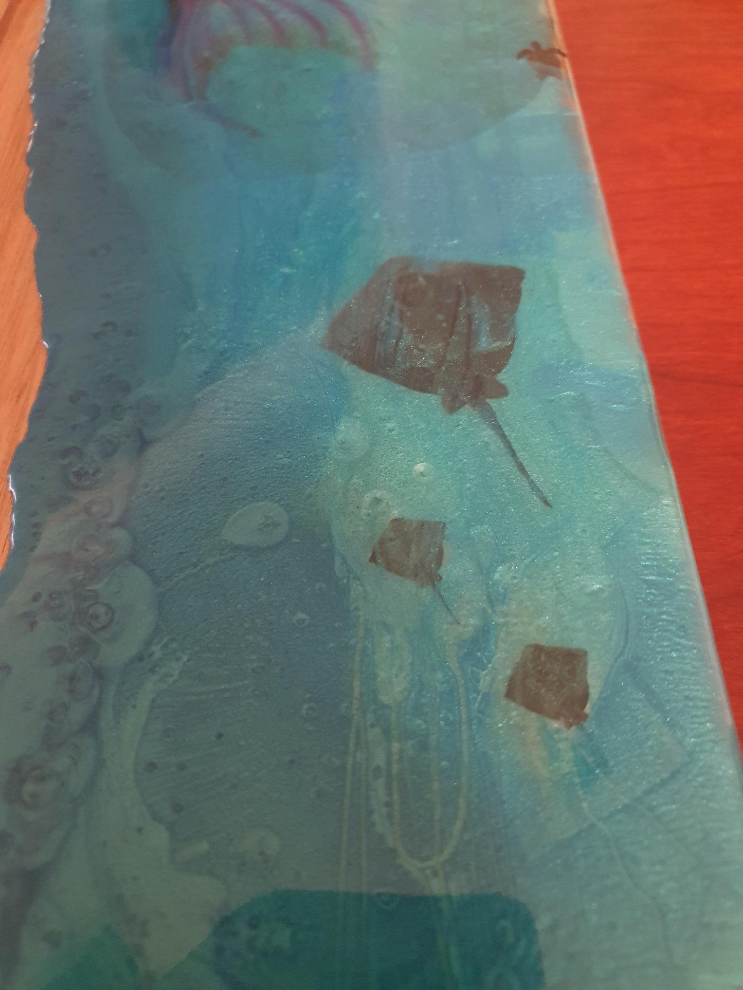 Xtra Large serving board with sea life