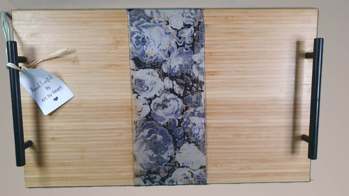Abstract Rectangle Serving Board Medium