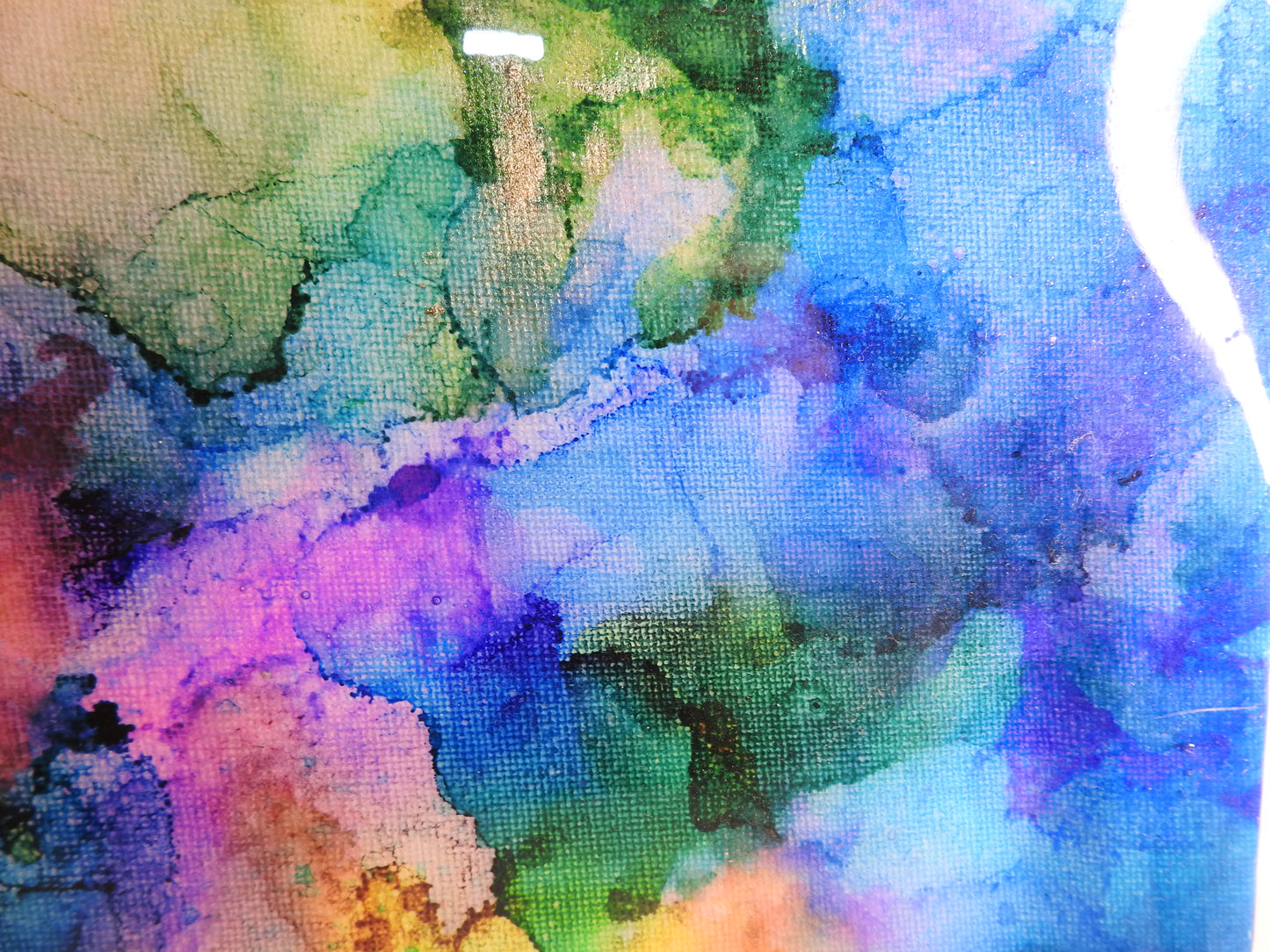 Wall art- alcohol inks in resin