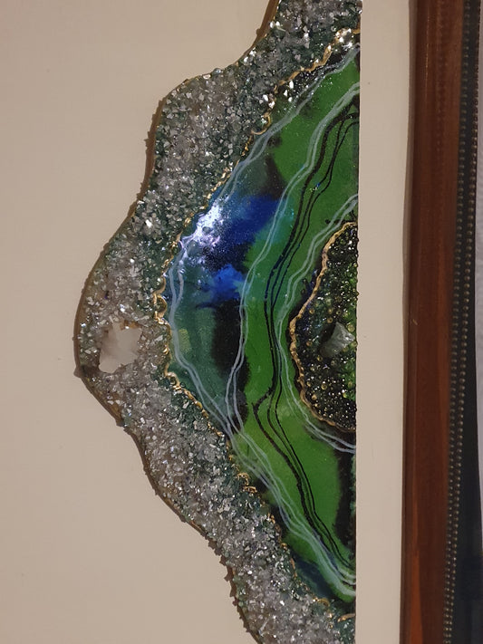 Geode Art-Green
