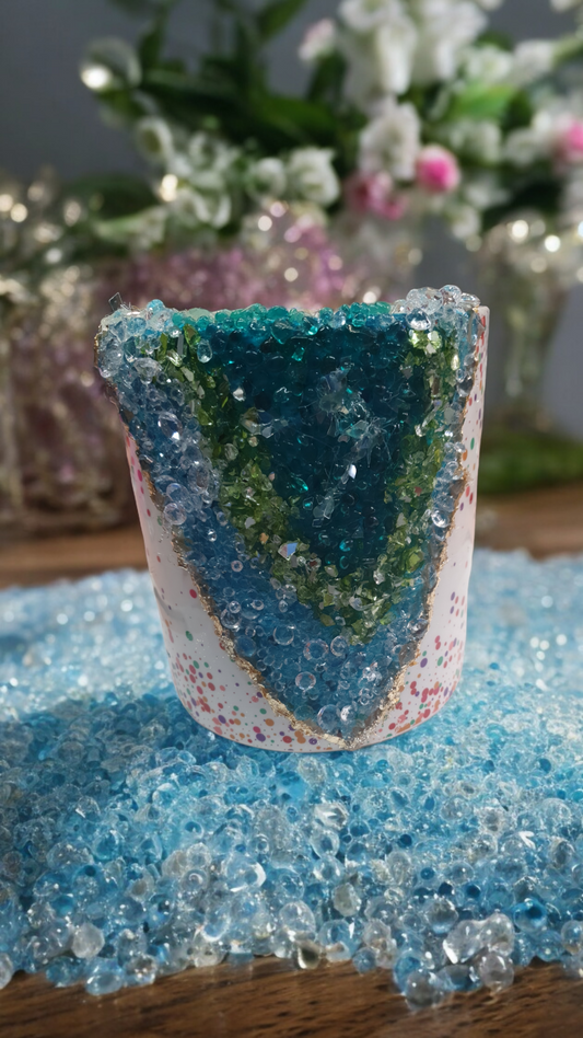Spotted Geode Pot