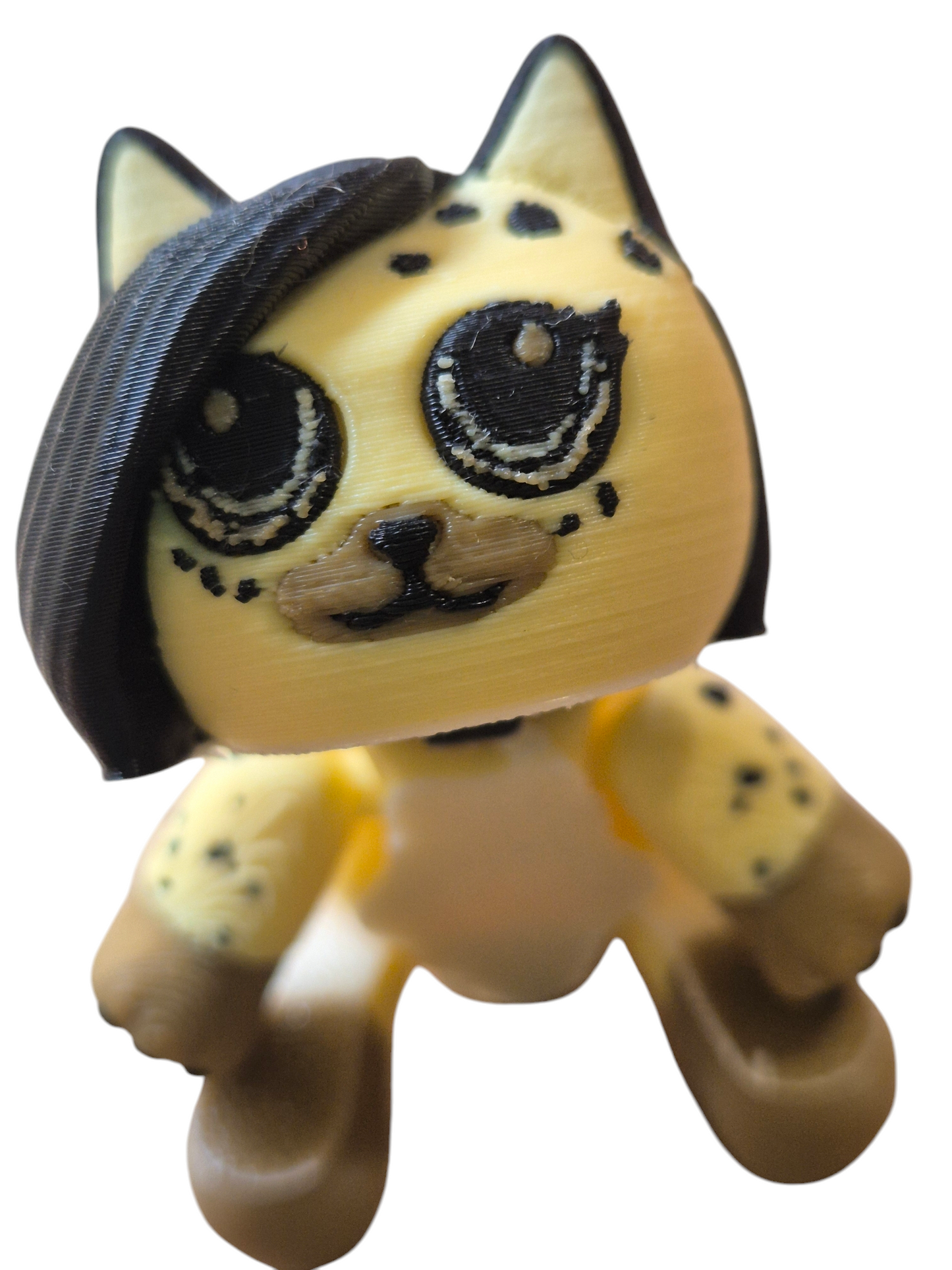 Cheetah Girl fidget - Kitty Collectables Keychain