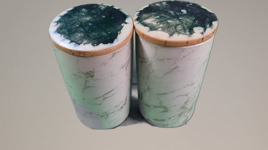 Marble Design Canisters Set of 2