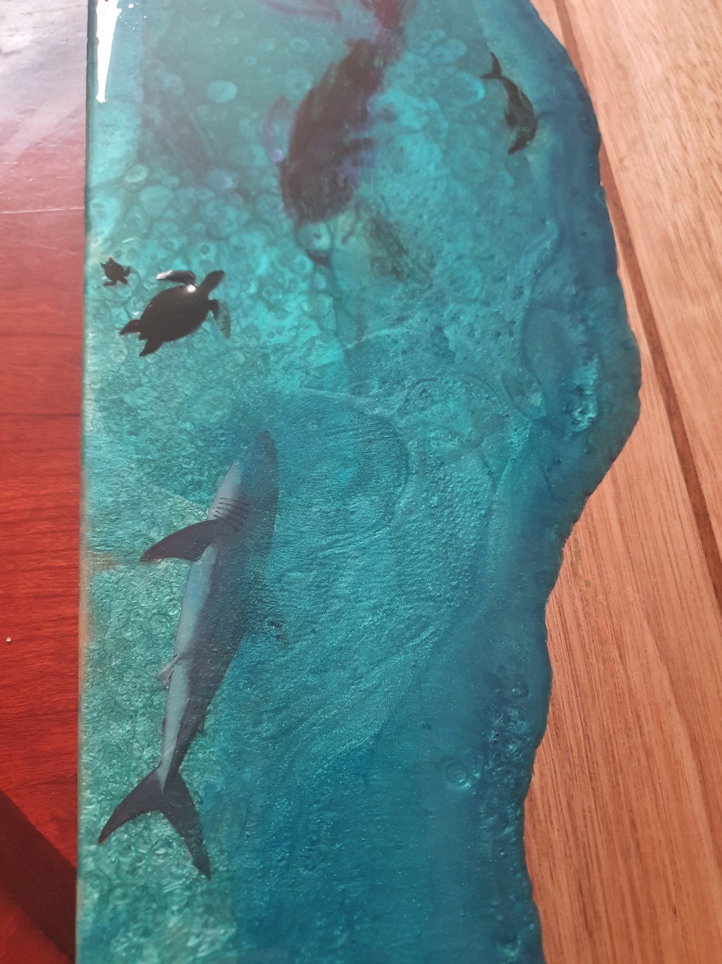 Xtra Large serving board with sea life