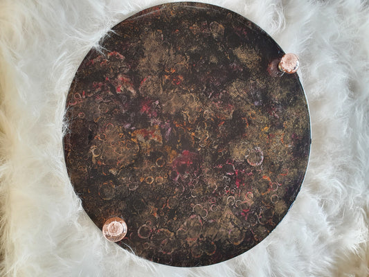 Large round serving board