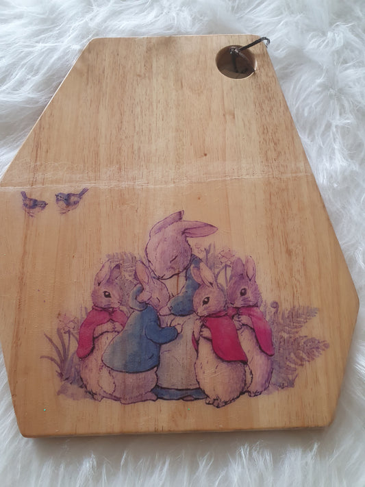 Peter Rabbit family serving board