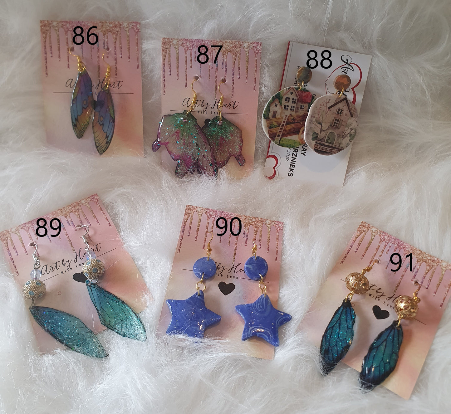 Polymer Clay and Resin Earrings