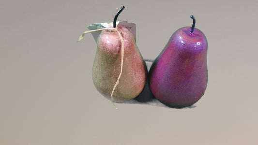 Solid Wooden and resin Pears